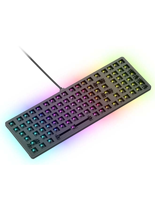 Glorious Gaming Gmmk 2 Full Size (96%) Barebones (Frame Only) - Mechanical Gaming Keyboard Frame, Full Size (96%), Aluminium, Customisable, Per Key Rgb, American/Ansi Layout - Black - Image 1
