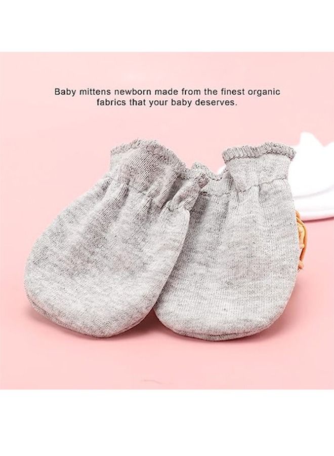 4 Pair Baby Generici Scratch Mittens for Newborn Boys Girls, Elasticity Adjustable Breathable Meshes No Scratching Gloves Mitts Mits, Suit 0-12 Months Boy And Girl  - Image 3