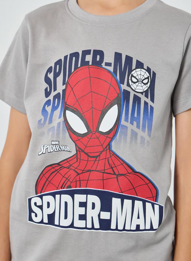Styli Boys Grey Spider-Man Cotton T-Shirt - Image 4