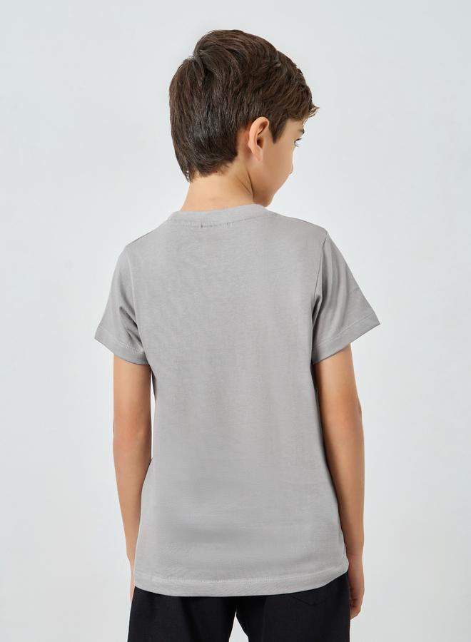 Styli Boys Grey Spider-Man Cotton T-Shirt - Image 3