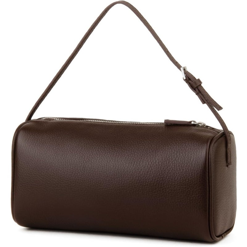 Crossbody purses for women: premium full-grained leather, versatile neutral color, lightweight yet durable with secure zip closure and adjustable strap - Image 1