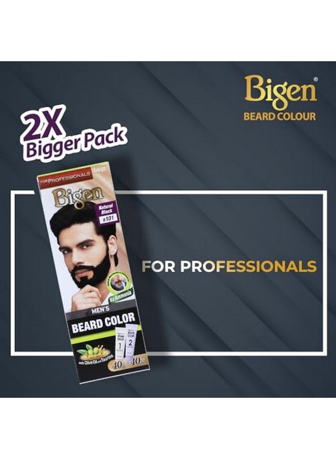 Bigen Professional Beard Colour B103 Dark Brown| Leaves No Stains 40G+40G - Image 5