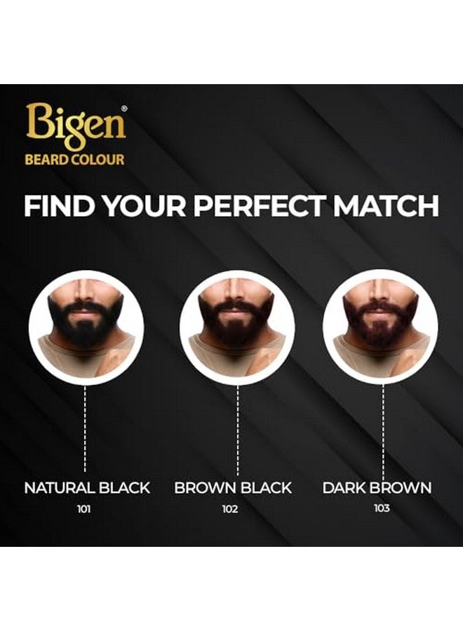 Bigen Professional Beard Colour B103 Dark Brown| Leaves No Stains 40G+40G - Image 4