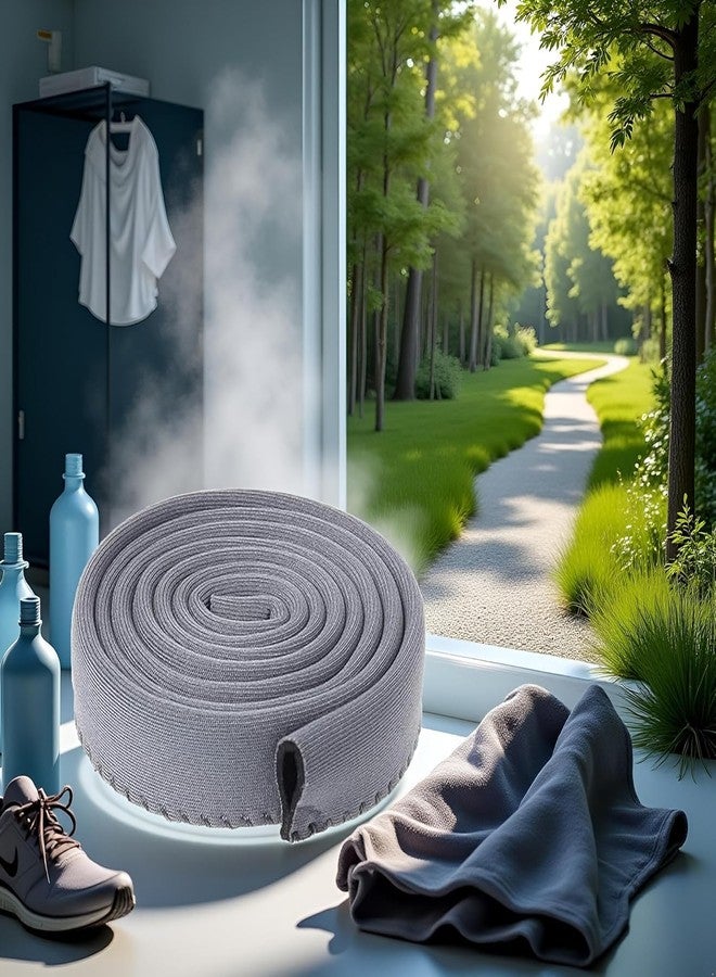 Cauaoa Grey Hydration Bladder Tube Sleeve,Water Bladder Tube Cover Hydration Sleeve Insulation Hose Cover,for Hiking Cycling Camping Outdoor Activities Running Water Bag Tube Thermal Hose Cover Accessories - Image 2