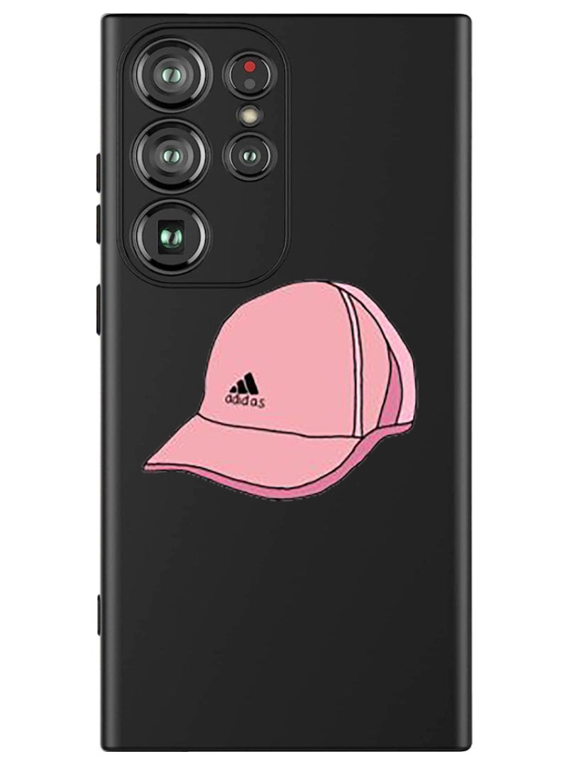 Theodor Protective Slim Fit Case Liquid Silicone Cover with Full Body Protection Anti-Scratch Shockproof Case For Samsung Galaxy S24 Ultra (Black) - Cap  - Image 1