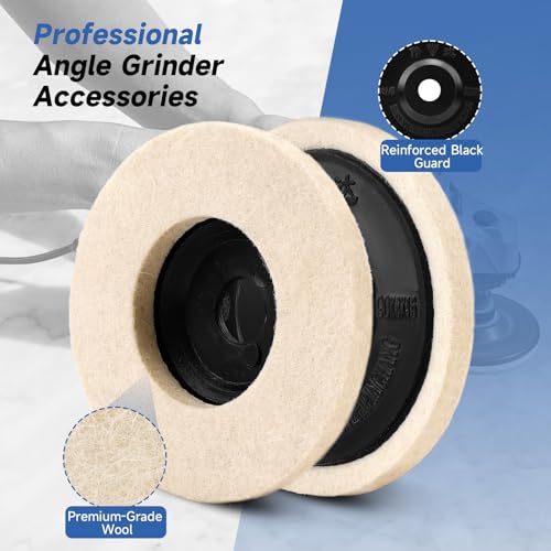 NuoDunco 10Pcs 4 Inch Nylon Fiber Flap Disc, 320 Grit Buffing Polishing Wheel for Angle Grinder, Scouring Pad Paint Stripper and Rust Remover - Image 3