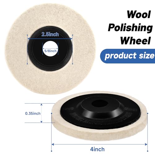 NuoDunco 10Pcs 4 Inch Nylon Fiber Flap Disc, 320 Grit Buffing Polishing Wheel for Angle Grinder, Scouring Pad Paint Stripper and Rust Remover - Image 2