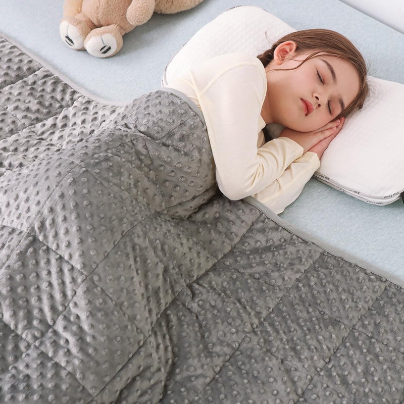 Sivio Weighted Blanket Weighted BlanketSoft and Cozy Cooling Heavy Blankets Calm and Nap School and Home 3lbs 36 x 48inches Grey