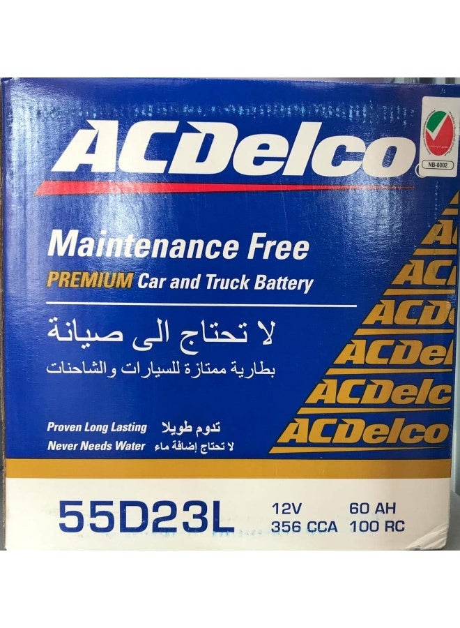 Ac Delco بطارية سيارة AC Delco 12V 60AH 55D23L - MF - Image 1