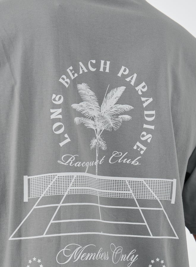 Styli Graphic Print Round Neck T-Shirt - Image 4