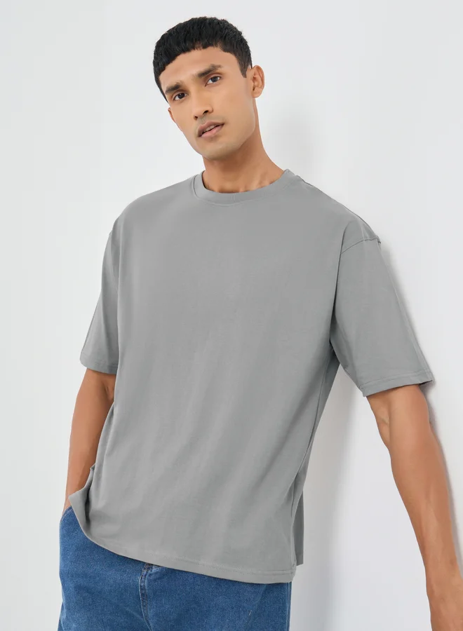 Styli Styli Graphic Print Round Neck T-Shirt
