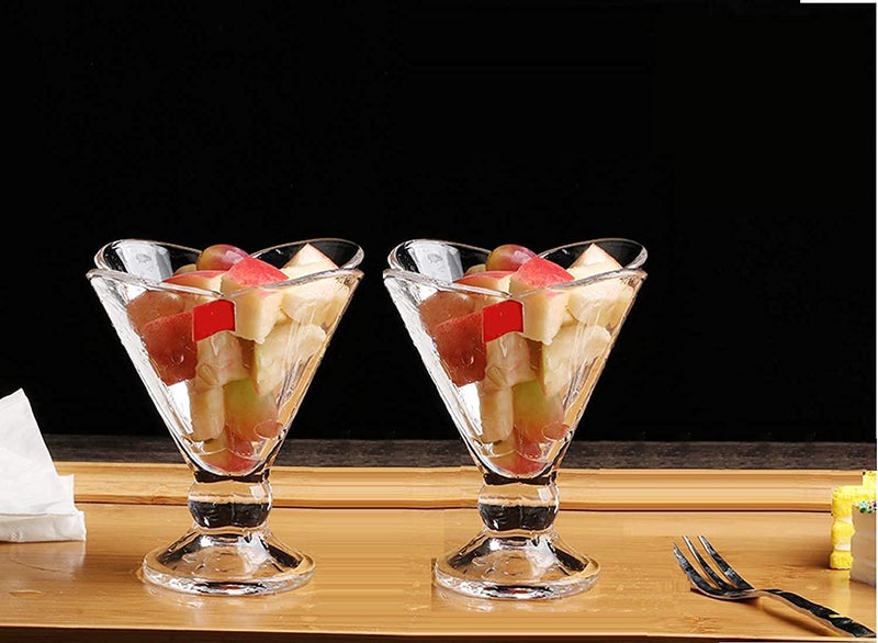 Kosh Crystal Clear Flower Shape Style Dessert Bowl, Ice Cream Bowl Set, Pudding Set, Mock Tails, Cocktails & Fruit Salad Glass Bowl (Set Of 6) - 120 Ml - Image 5