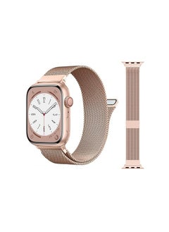 ten.tech Magnet Band Compatible with Apple Watch 41mm/40mm/38mm, Stainless Steel Watch Band for iWatch Series 1/2/3/4/5/6/7/SE 2 by Ten Tech – Gold  - Image 1