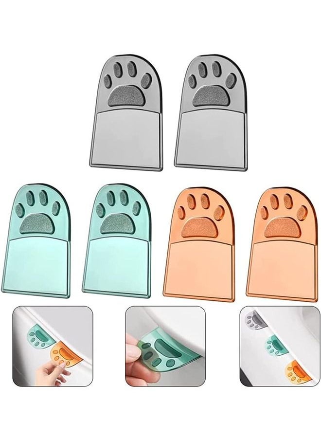 Arabest Toilet Cover Lifter, 6 Pcs Cat Paw Toilet Seat Lifter Plastic Toilet Lid Lifters Avoid Touching Self adhesive Hygiene for Office, Hotel and Home  - Image 1