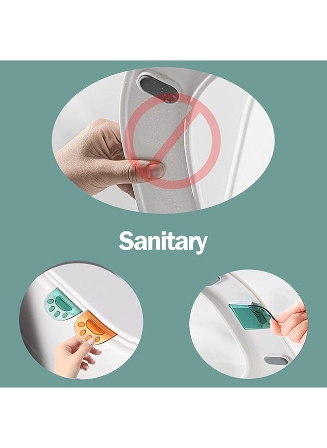 Arabest Toilet Cover Lifter, 6 Pcs Cat Paw Toilet Seat Lifter Plastic Toilet Lid Lifters Avoid Touching Self adhesive Hygiene for Office, Hotel and Home  - Image 2