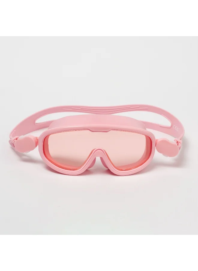 ساني لايف Kids Swim Mask – Cotton Candy Cherry Color – Full Face Coverage for Pool & Ocean Play – Soft Seal Silicone Comfort – Anti-Fog Lens & Adjustable Strap