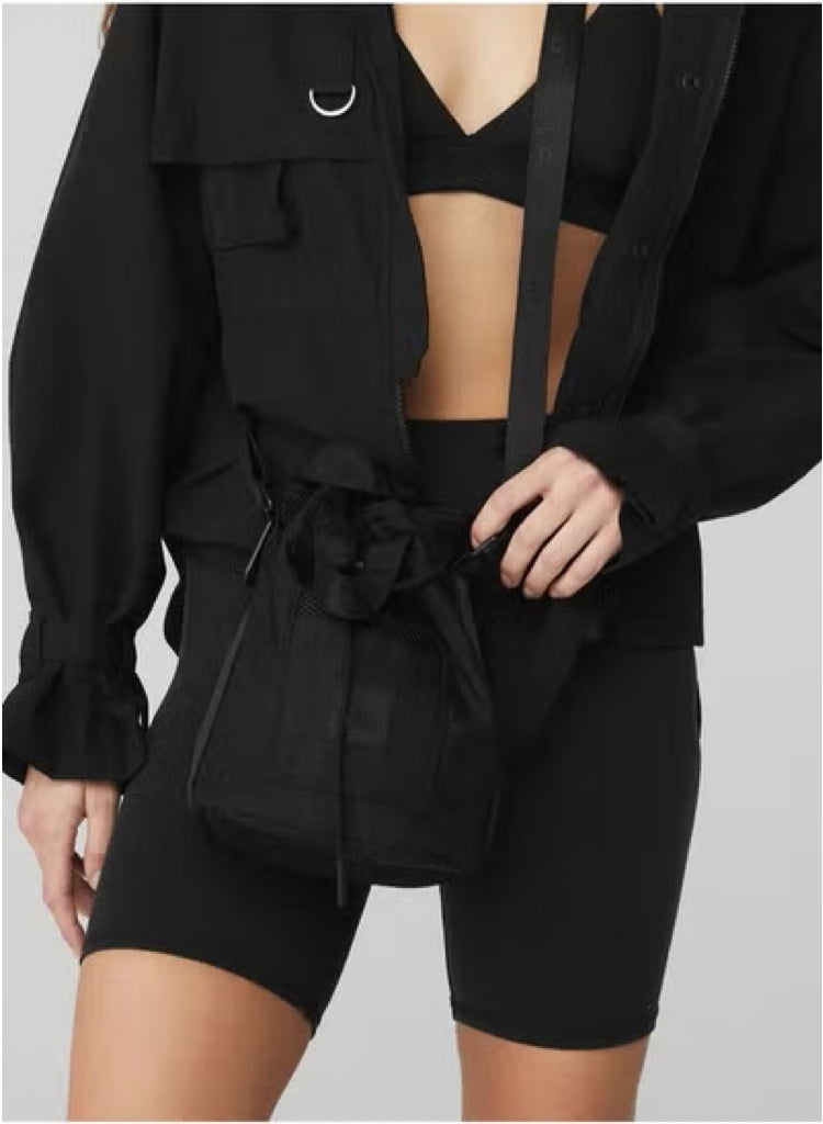 Cross Body Bucket Bag Black - Image 3