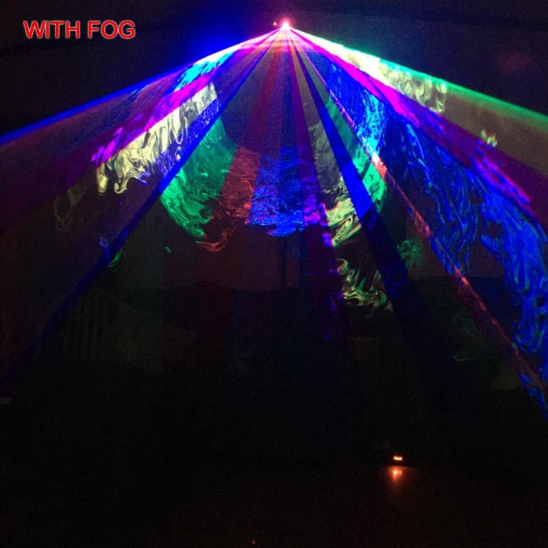 Sumger Professional RGB Laser Party Lights,Sound Activated DJ Disco Light,DMX512 Remote Control Scanner Beam Effect Lazer Projector Lighting for Show KTV Bar Club School Dances Corporate Event Mobile DJs - Image 5