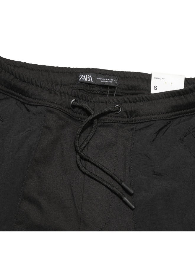 Zara Men's Minimalist Versatile Commuting Drawstring Cargo Casual Pants - Image 4