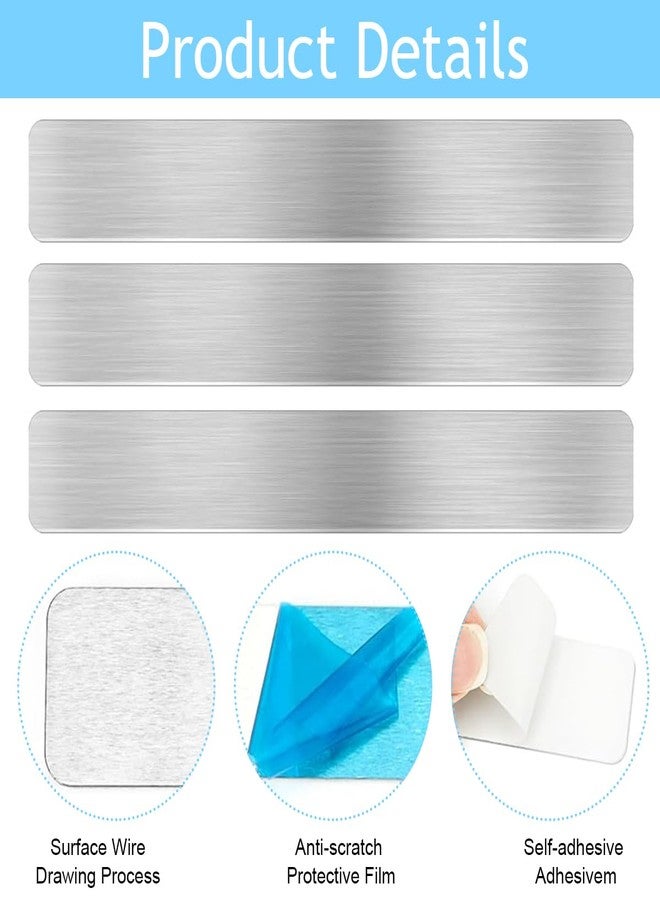 Climberty® 4 Pack Magnetic Stainless Memo Board Strip Message Board with 20 Pcs Color Magnets, Adhesive Backing Bulletin Bar Board for Office, Home, Photo Wall, Documents and Fridge (Silver) - Image 3