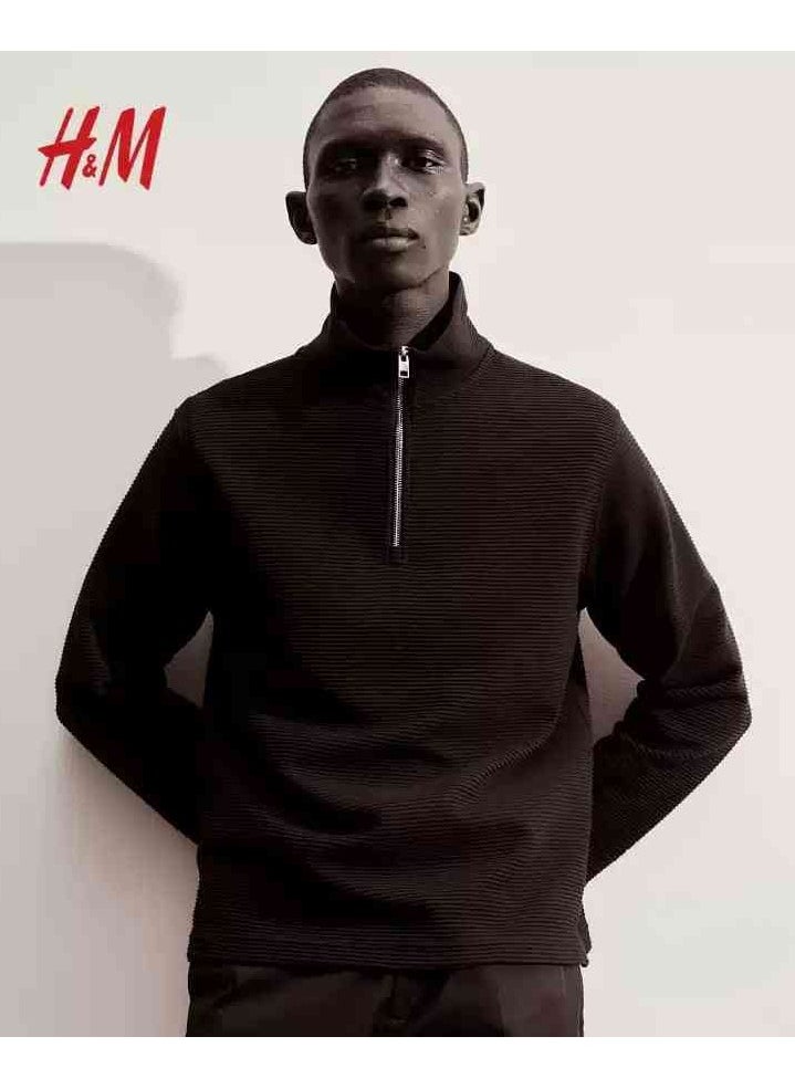 H and M - HM New Fashionable Casual Round Neck Loose American Long Sleeved Sweatshirt - Image 1