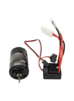 Thoraya Brushed Motor ESC Combo 550 Brushed Motor with 60A Brushed ESC for Tamiya Drag Head Tractor Truck 1/14 Off Road Climbing Car 1/10 12T  - Image 2