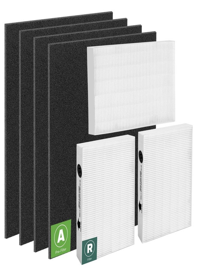 Pulluty HPA300 HEPA Filter Replacement for Honeywell Air Purifier HPA300 Series,3 True HEPA Filter R and 4 Activated Carbon Prefilter A,Compared to HRF-R3 - Image 1