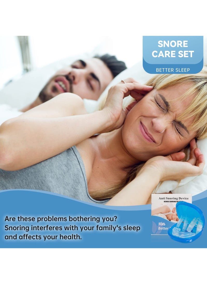 10 Pcs Anti-Snoring Device, Nose Vents Snoring Plug, Reduce Snoring Aid  Sleep aid Device Quieter Restful Sleep，Anti-Snoring Mouth Guard，Ease Breathing Anti Snoring Effective Snoring Solution, Snore Stop.
