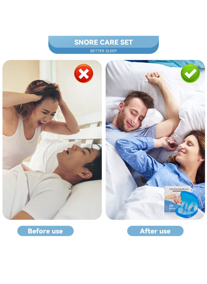 10 Pcs Anti-Snoring Device, Nose Vents Snoring Plug, Reduce Snoring Aid  Sleep aid Device Quieter Restful Sleep，Anti-Snoring Mouth Guard，Ease Breathing Anti Snoring Effective Snoring Solution, Snore Stop.