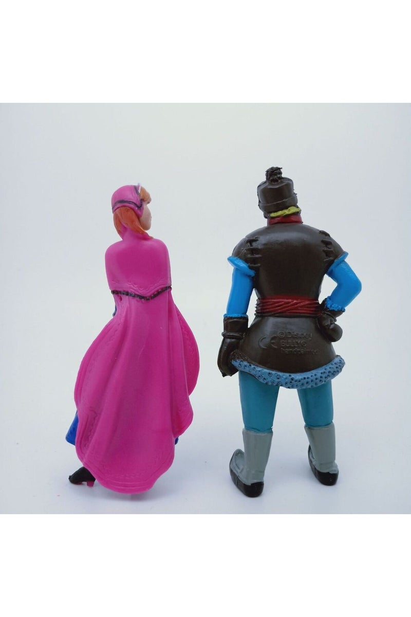 إيروريكس مجموعة من 5 قطع من دمى شخصيات فيلم فروزن: أميرات الثلج آنا، إلسا، كريستوف، سفين، وأولاف، مصنوعة من مادة PVC... - Image 5