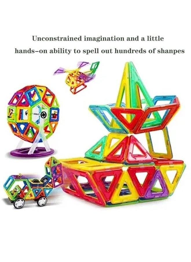 YelaJoy - Magnetic Building Blocks, 97 Pieces Magnet Building Blocks Set, Magnetic Toys Building Kits for Kids, Educational Toys for Kids Brain Learning - Image 1