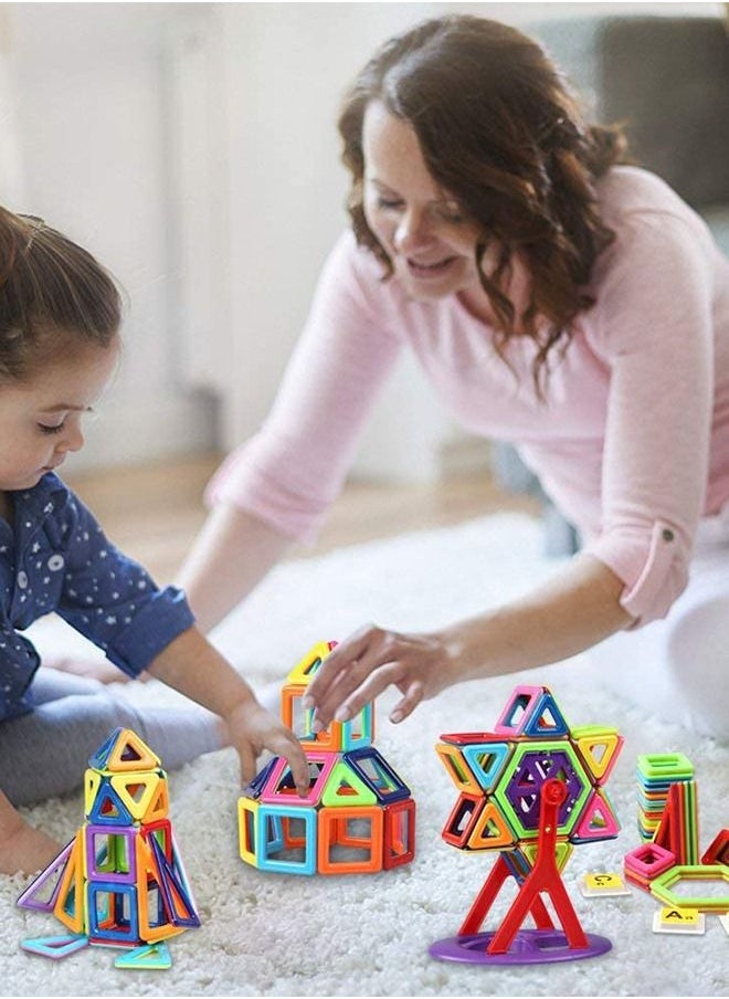 YelaJoy - Magnetic Building Blocks, 97 Pieces Magnet Building Blocks Set, Magnetic Toys Building Kits for Kids, Educational Toys for Kids Brain Learning - Image 1