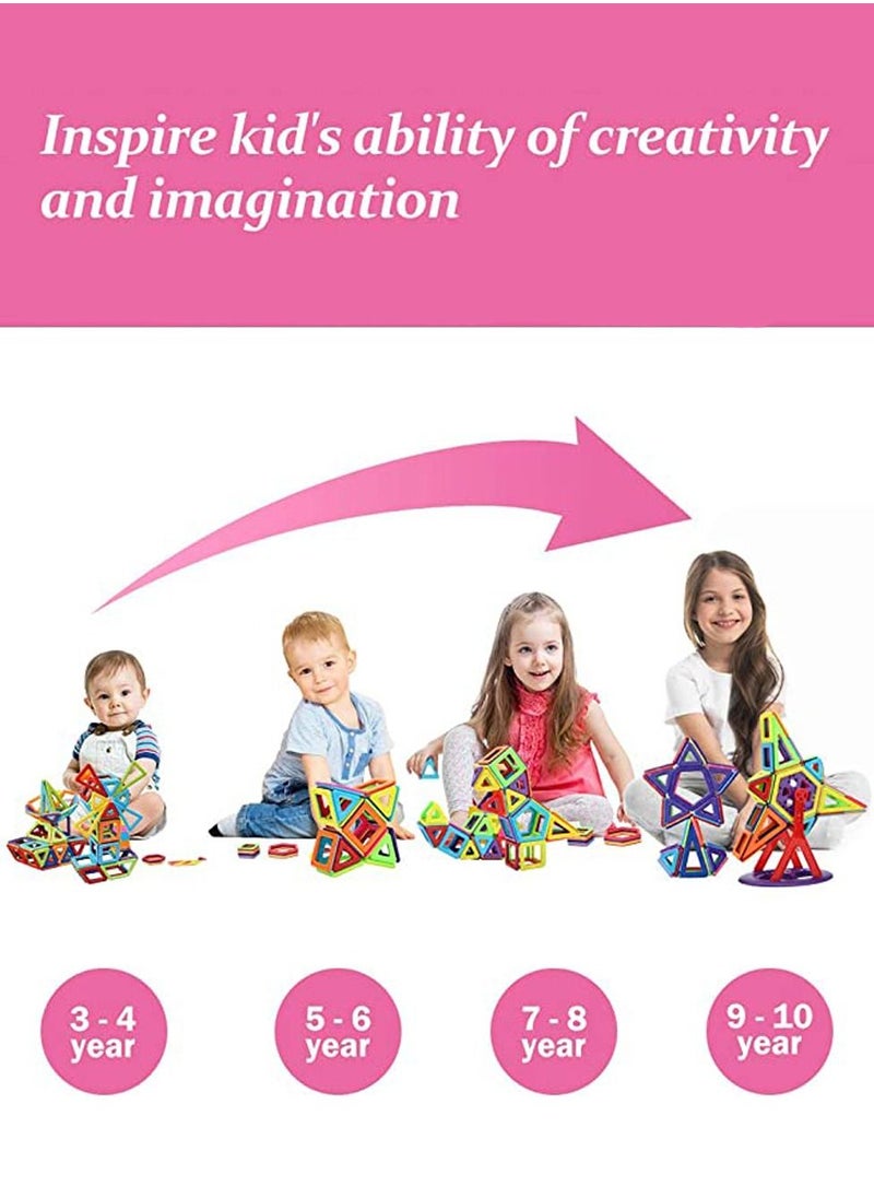 YelaJoy - Magnetic Building Blocks, 97 Pieces Magnet Building Blocks Set, Magnetic Toys Building Kits for Kids, Educational Toys for Kids Brain Learning - Image 1
