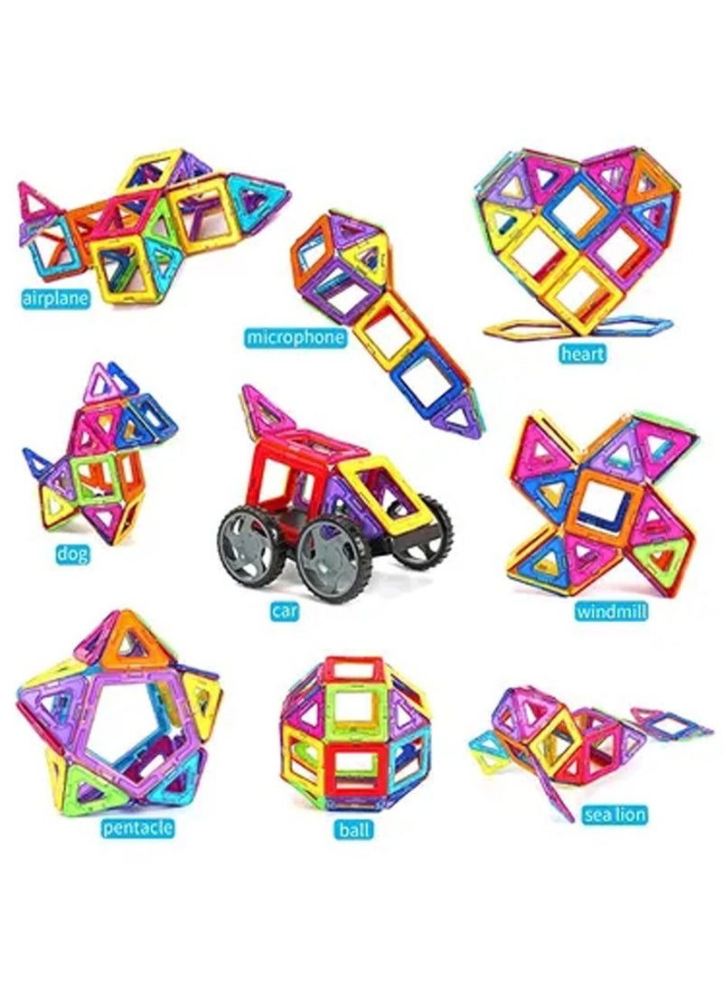 YelaJoy - Magnetic Building Blocks, 97 Pieces Magnet Building Blocks Set, Magnetic Toys Building Kits for Kids, Educational Toys for Kids Brain Learning - Image 1