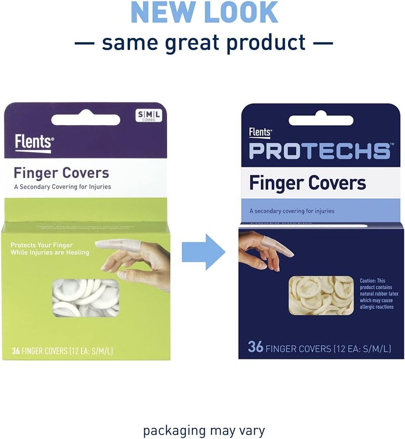 Flents PROTECHS Finger Covers - 36 Count Latex Finger Cots for Injury Protection - Image 4
