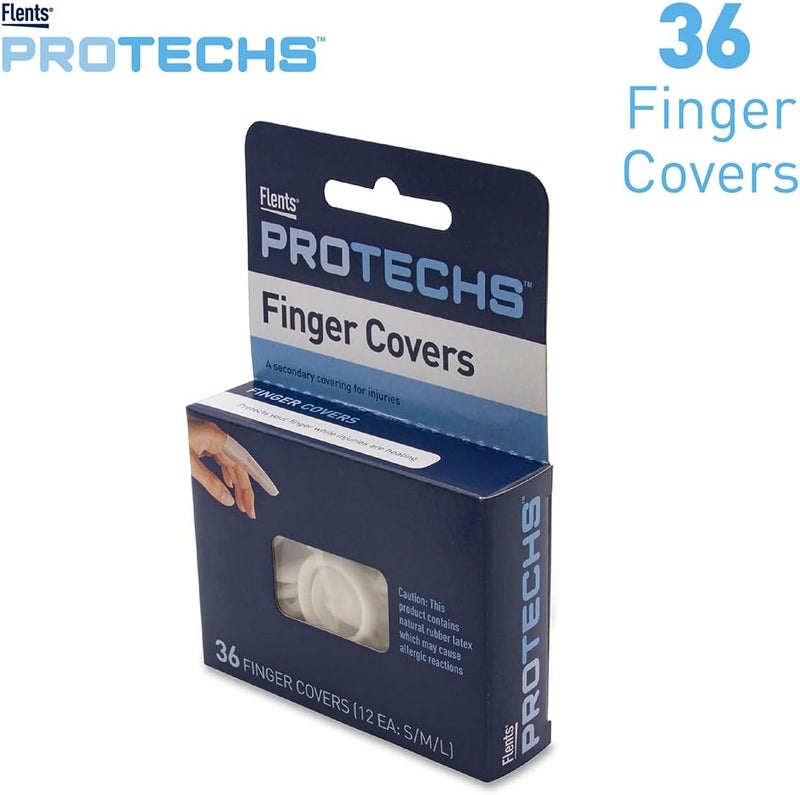 Flents PROTECHS Finger Covers - 36 Count Latex Finger Cots for Injury Protection - Image 2