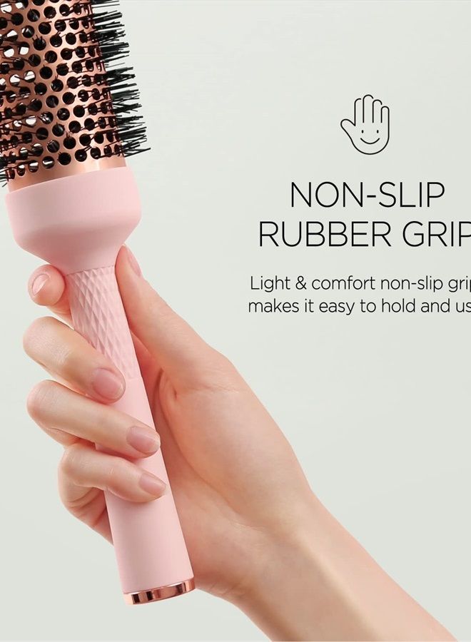 F3 Systems Magic Curling Thermal Brush(1.7 Inch), Cut Drying Time,Self-Standing Round Brush, Great Blowout, Ceramic Coated Barrel, Quick Styling Brush,Blowout Volume,Ionic Thermal Barrel, Wave Styler - Image 4