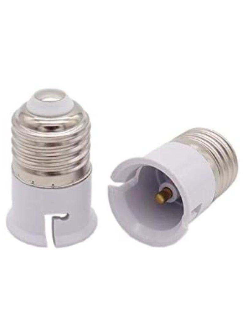 SOLDOUT 2 PCS E27 to B22 Lamp Holder Converter 110V 220V Base Socket Adapter For LED Lamp Corn Light Bulb (Pack of 2, E27 TO B22)  - Image 1