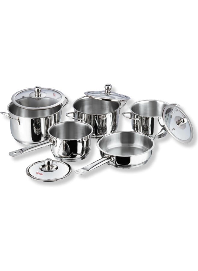 5-Piece Tuscany Stainless Steel Cookware Set
