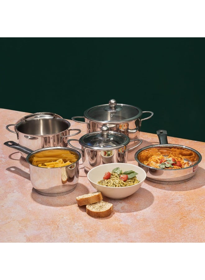 5-Piece Tuscany Stainless Steel Cookware Set
