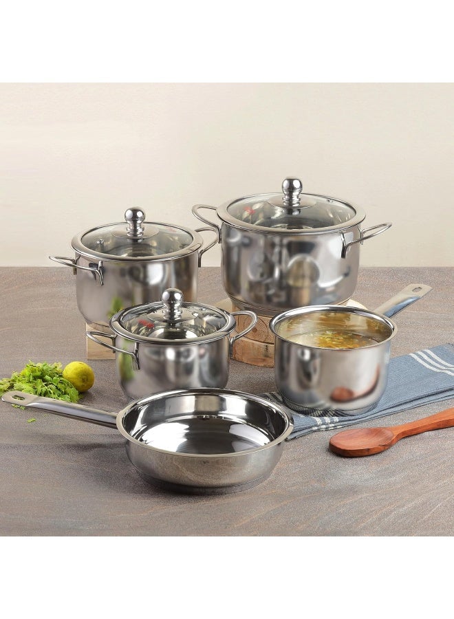 5-Piece Tuscany Stainless Steel Cookware Set