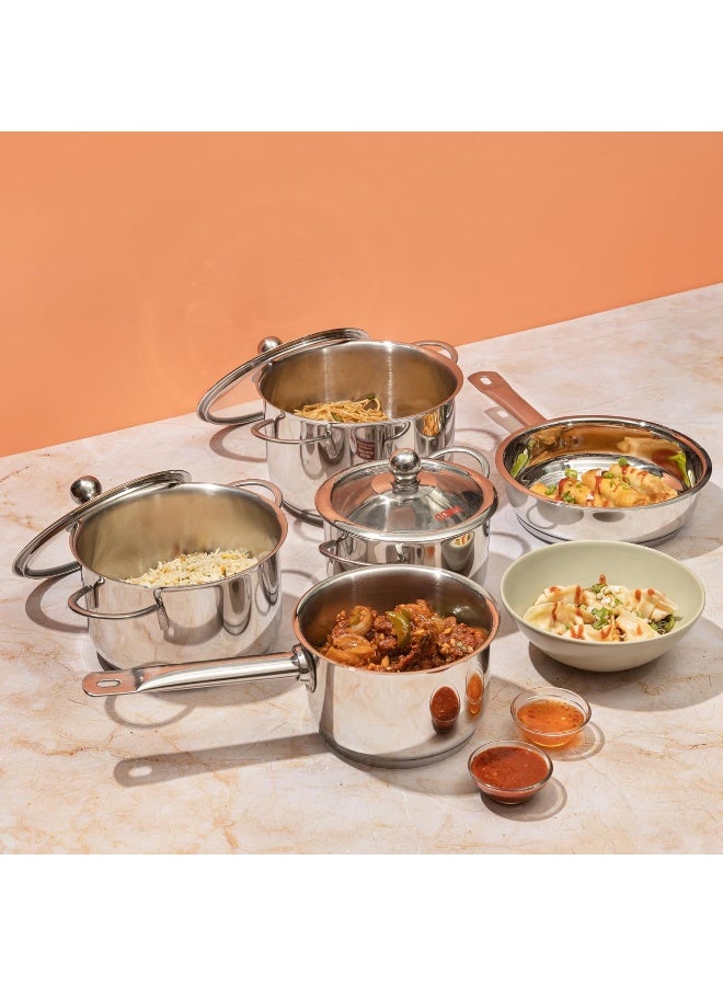 5-Piece Tuscany Stainless Steel Cookware Set