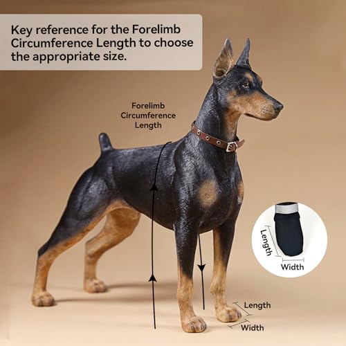 YAQUHO Suspender Dog Boots for Large Dogs Tall Waterproof Dog Rain Booties AntiSlip Snow Dog Shoes Leggings Adjustable Paws Protector for Outdoor Dogs Walking Hiking L - Image 3