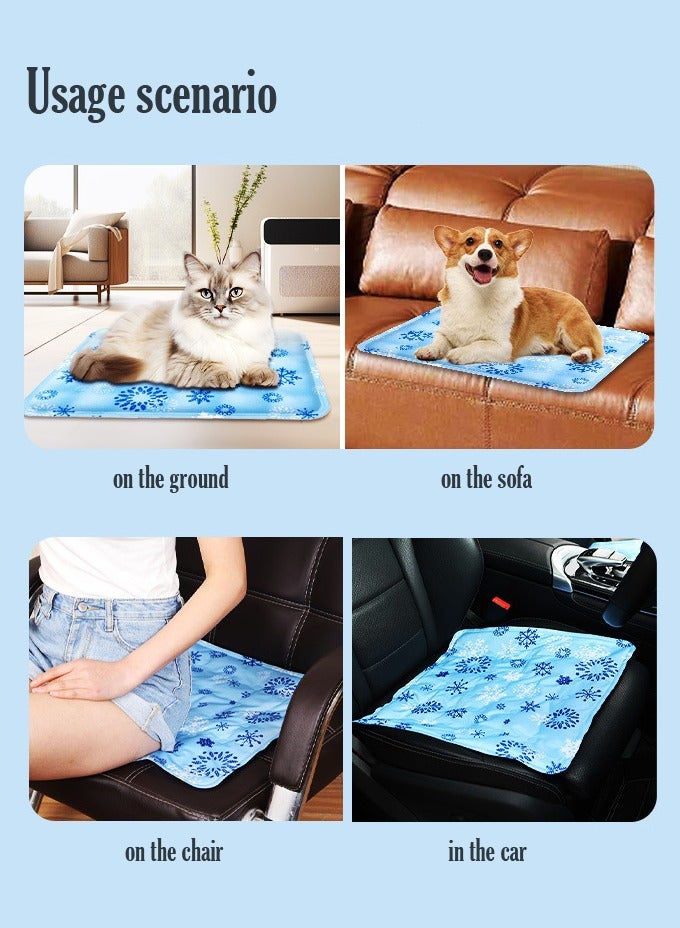 Generic Summer cooling seat cushions, water-filled cushions; dormitory ice seat cushions; pet cool mats; blue  - Image 5