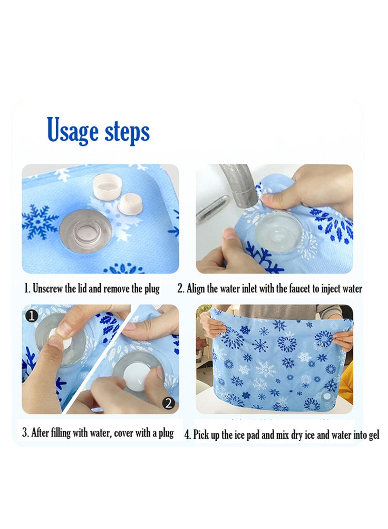Generic Summer cooling seat cushions, water-filled cushions; dormitory ice seat cushions; pet cool mats; blue  - Image 4