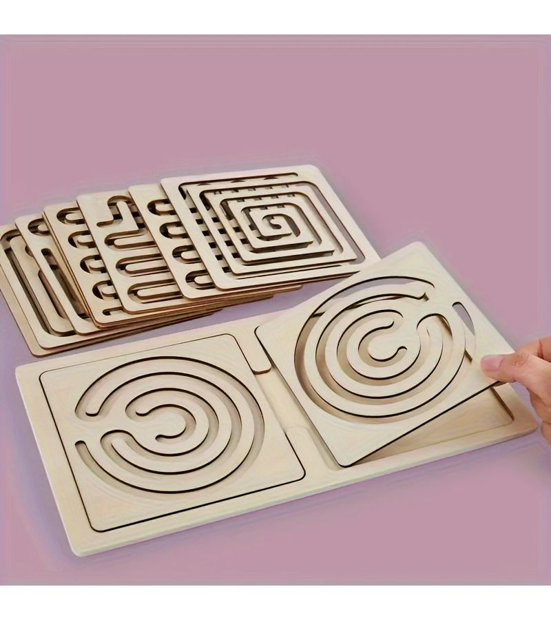 10pcs Wooden Educational Toys For Left And Right Brain Development Fine Motor Skills Hand Eye Coordination Training Concentration - Image 5