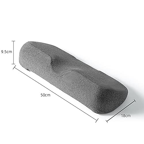 SIMESTICH وسائد سيمستيتش كومفورت كلاود الطبية من رغوة الذاكرة | وسادة عنق لتخفيف آلام الرقبة والكتف بغطاء أزرق قابل للإزالة بسحاب | قياسي - Image 3