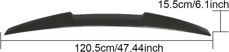 Wivplex Carbon Fiber Rear Spoiler for BMW 5 Series E39 M5 - Image 2