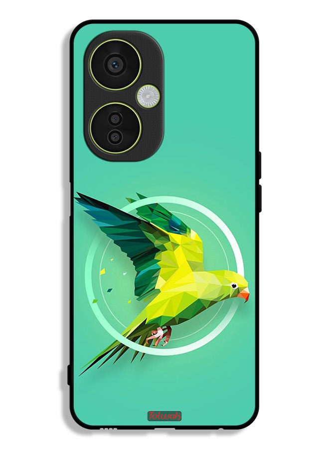 Tolwak OnePlus Nord CE 3 Lite Protective Case Cover Parrot Abstract Art - Image 1
