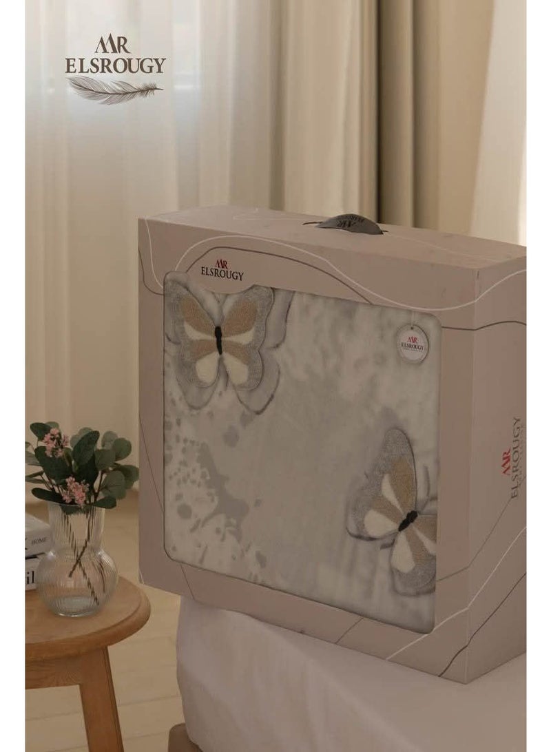 بطانيه السروجي  خامه عاليه الجوده مقاس 220*245 سم - Image 4